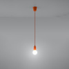 Lampa wisząca DIEGO 1 pomarańczowy Sollux SL.0584