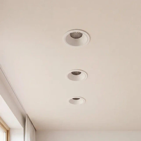 Biała okrągła oprawa podtynkowa TINO R 15W CCT SWITCH WH Azzardo AZ7020
