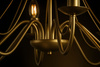 Złota, świecznikowa lampa wisząca glamour BARTEZ Kaja Lighting KZ-3992