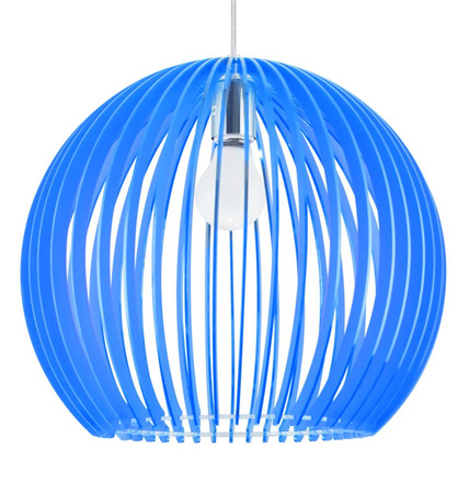 HAGA LAMPA WISZĄCA 1X60W E27 36X36X110 NIEBIESKI Candellux 31-50345
