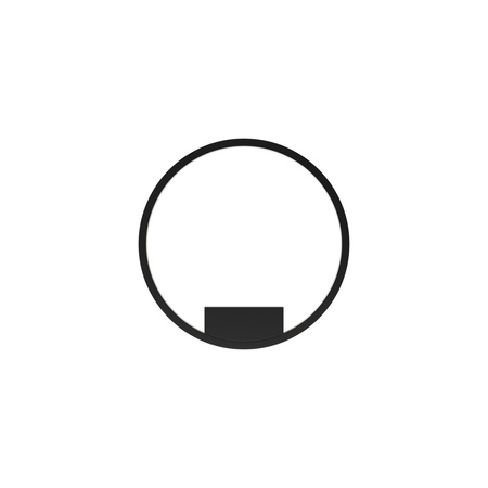 Czarny okrągły kinkiet LED podświetlający ścianę o średnicy 40cm Rim MOD058WL-L25BK Maytoni