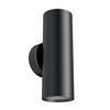 Czarny kinkiet dwukierunkowy tuba 2xGU10 FOCUS S C068WL-02B Maytoni