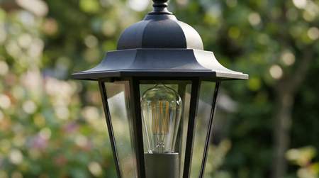 Czarna lampa zewnętrzna do ogrodu STANDARD CZARNY Kaja Lighting K-5009S