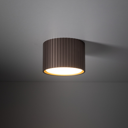 Oprawa natynkowa o średnicy 8,5cm w odcieniu brązu FERRO BROWN DOWNLIGHT+ GX53 Tk Lighting 11656