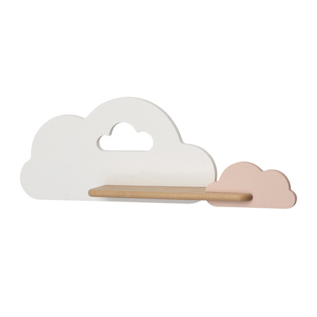 KINKIET ŚCIENNY CLOUD 5W LED z półką IQ KIDS BIAŁY+RÓŻOWY Candellux 21-76717