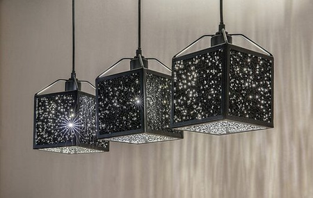 Potrójna lampa wisząca z kloszami z piany aluminiowej 3xE27 Samilo Rabalux 72219