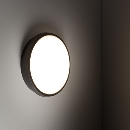 Plafon zewnętrzny, kinkiet 24,5cm LED 3000K SFERIS BLACK IP54 Tk Lighting 18187