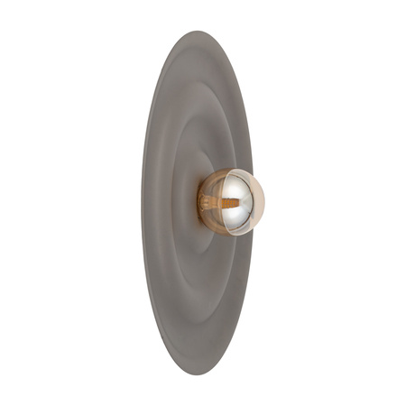 Metalowy płaski okragły kinkiet o średnicy 60cm ozdoba ściany ONDA NEW BROWN L 1XG9 Tk Lighting 11412