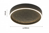 Plafon Bordeaux czarny 40cm Aviano Lighting 9002-102M