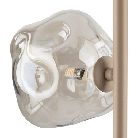 Lampa podłogowa z trzema koniakowymi szklanymi kloszami 3xG9 LAVA SABIA Tk Lighting 16153