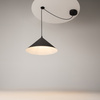 Lampa wisząca czarny stożek o średnicy 35cm 1xE27 Basic colors MOD167PL-01B Maytoni