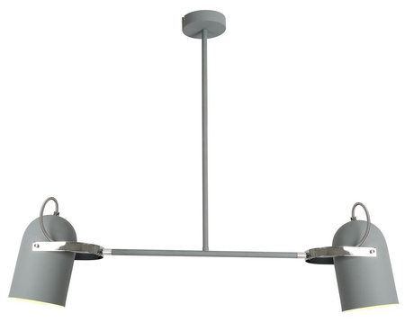 GRAY LAMPA WISZĄCA 2X40W E27 SZARY Candellux 32-66510