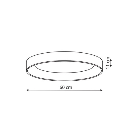 Plafon Georgia 60 cm złoty LED CCT Light Prestige LP-049/1C GD CCT