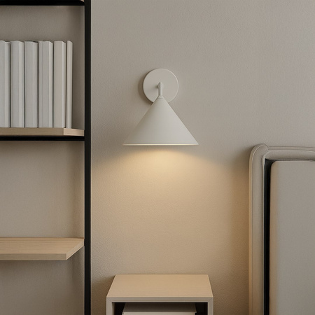 Stożkowy biały kinkiet CAPITAL 1xGX53 Milagro MLP2479