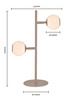 Lampa stojąca dwójka LED Luberon piaskowa Aviano Lighting 8051-213