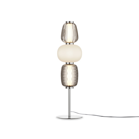 Elegancka szklana lampa stołowa LED 3000K Pattern MOD267TL-L28CH3K Maytoni