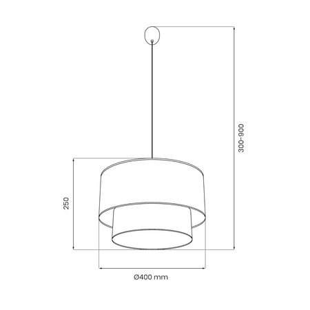 Lampa wisząca BUENO jasny + natura 1xE27 Milagro MLP1826