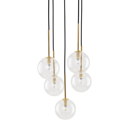 NILOS BLACK / GOLD LAMPA WISZĄCA 5 TK Lighting 5943