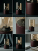 Burgundowo - miodowa lampka stołowa na komodę VERA Kaja Lighting K-5982