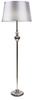 PRIMA LAMPA PODŁOGOWA CHROMOWY 1X60 E27 ABAŻUR SREBRNY Candellux 51-03683