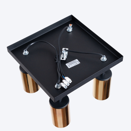 Plafon WINX 4 czarny/złoty Sollux SL.1386