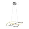 Biała lampa wisząca LED o średnicy 50cm z wyborem barwy światła Consa Italux PND-19221C-WH