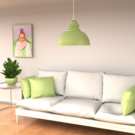 Lampa wisząca CORIN GREEN 1xE27 Milagro MLP7983