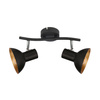 DISO LAMPA SUFITOWA LISTWA 2X40W E27 CZARNY+ZLOTO Candellux 92-63427