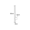 Czarny kinkiet elewacyjny LED 60cm do holu BARI Kaja Lighting K-8241