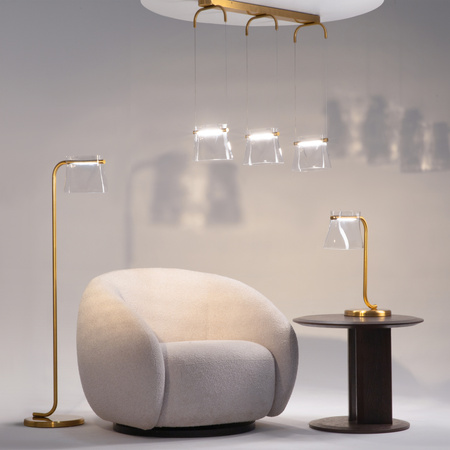 Ekskluzywna złota lampa stołowa LED 3000K Cabaret MOD170TL-L8BS3K Maytoni