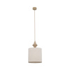 Pojedyńcza lampa wisząca abażur 25cm z lnu AMURA SABIA 1xE27 Tk Lighting 11437