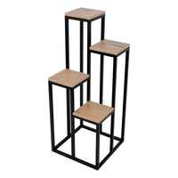 Czarny kwietnik metalowy KS-33 KWIETNIK IV z serii KAJA HOME