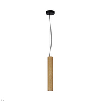 Lampa wisząca tuba drewniana Basic Texture LED Maytoni MOD461PL-L5BGK