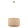 Lampa wisząca o średnicy 50cm z rafii w stylu boho 1xE27 CALMA Tk Lighting 11602