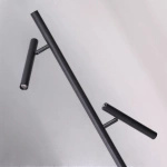 Lampa podłogowa czarna TROST FLOOR 2 DIMM SWITCH BK Azzardo AZ7293