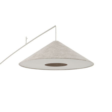 Lampa podłogowa łukowa z długim wysięgnikiem i dyskowym kloszem 1xE27 POISE A Nowodvorski 11686