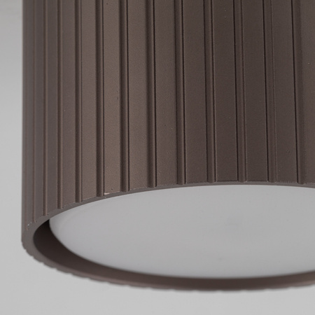 Oprawa natynkowa o średnicy 8,5cm w odcieniu brązu FERRO BROWN DOWNLIGHT+ GX53 Tk Lighting 11656