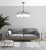 Ghost lampa wisząca satynowy 6x40w g9 klosz biały Candellux 36-01511