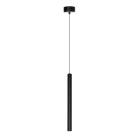Lampa wisząca cienka czarna tuba VERNO 1 40 3000K BK AZZARDO AZ6260