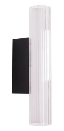 KINKIET SZKLANY FAYETTE 31CM z czarnym wykończeniem 6W IP44 3000K CZARNY MAXLIGHT W0363 