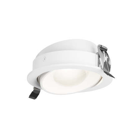 Lampa wbudowana oczko ruchome białe Lens IP44 LED 3000K Maytoni DL105-12W3K-W
