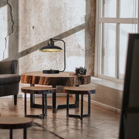 Lampka biurkowa Felix Czarny / Złoty 1xE27 Milagro MLP8908