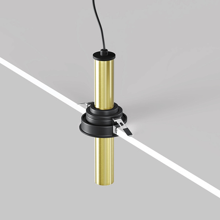 Podtynkowa wysuwana cienka tuba LED 3000K Focus T C140RS-L200-7W3K-BBS Maytoni