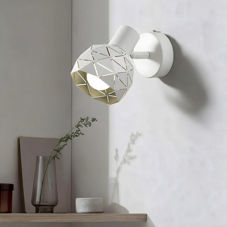 Kinkiet reflektor Reus biały 1xE14 Light Prestige LP-8069/1WS WH