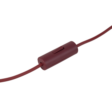 Duża lampka stołowa o średnicy 30cm w kolorze burgund 1xE27 MIKI BURGUND BIG Tk Lighting 16217