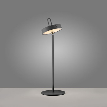 Czarna lampka stołowa bezprzewodowa ładowana USB IP44 AMAG Just Light 19310-18