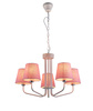 LAMPA WISZĄCA YORK 5 BIAŁY RÓŻOWY Candellux 50205094