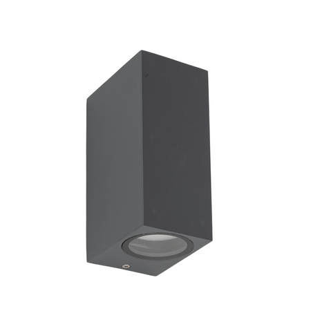 Kinkiet zewnętrzny dwukierunkowy AXIS GRAY 2xGU10 Tk Lighting 10970