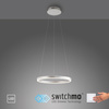 Lampa wisząca aluminiowy okrąg 39cm RITUS Just LIght LED 3000K z funkcją ściemniania SwitchMo 15393-95