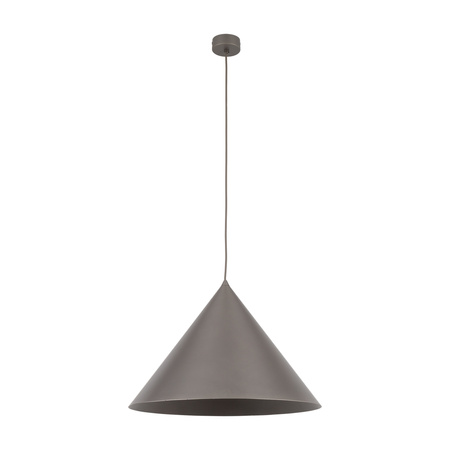 Lampa wisząca metalowy stożek w odcieniu brązu 50cm CONO XL NEW BROWN 1XE27 Tk Lighting 11378